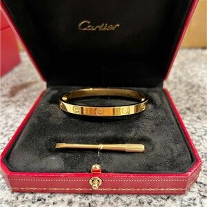Cartier Yellow Gold Love Bracelet with Tool